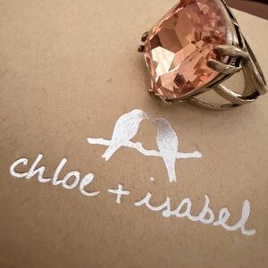Chloe + Isabel Peach Crystal Cocktail Ring in Gold-Tone Setting
B2
